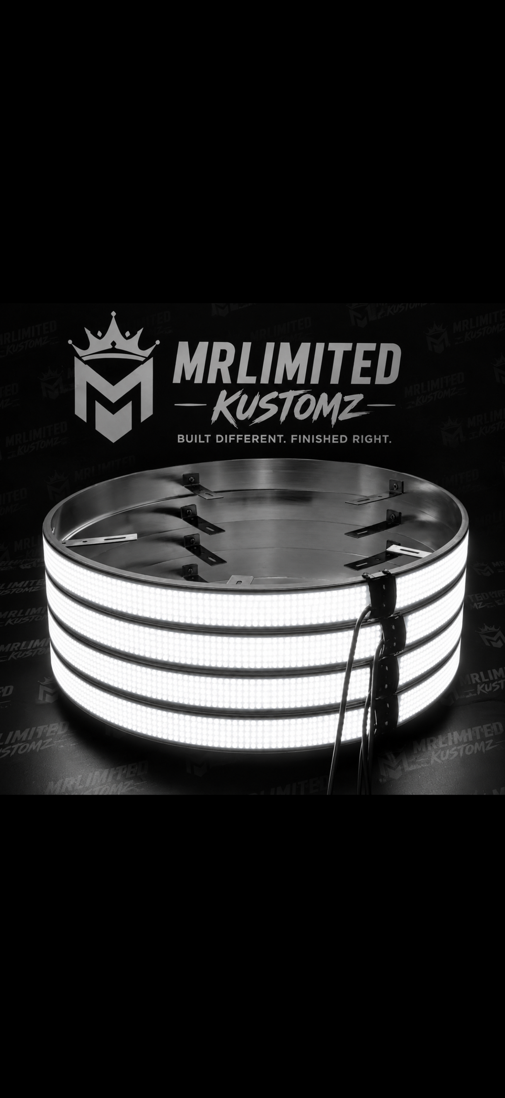 5 Row Wheel Lights 17.5 Inch
