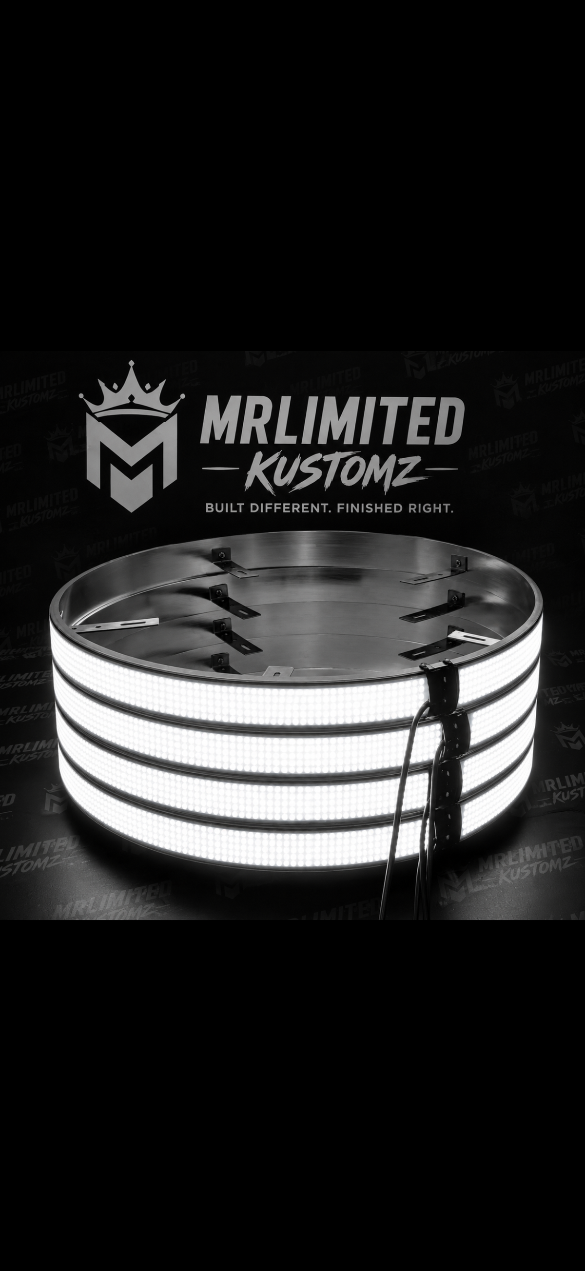 5 Row Wheel Lights 17.5 Inch