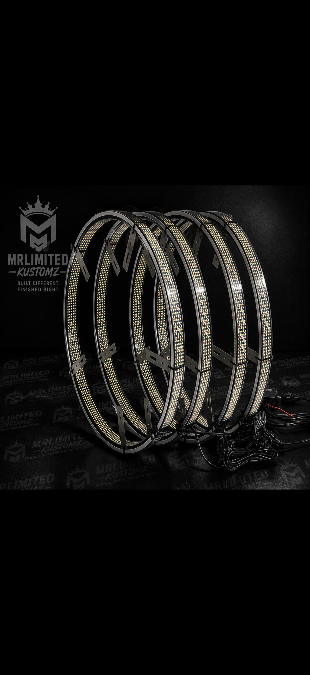 10 Row Wheel Lights 17.5 Inch