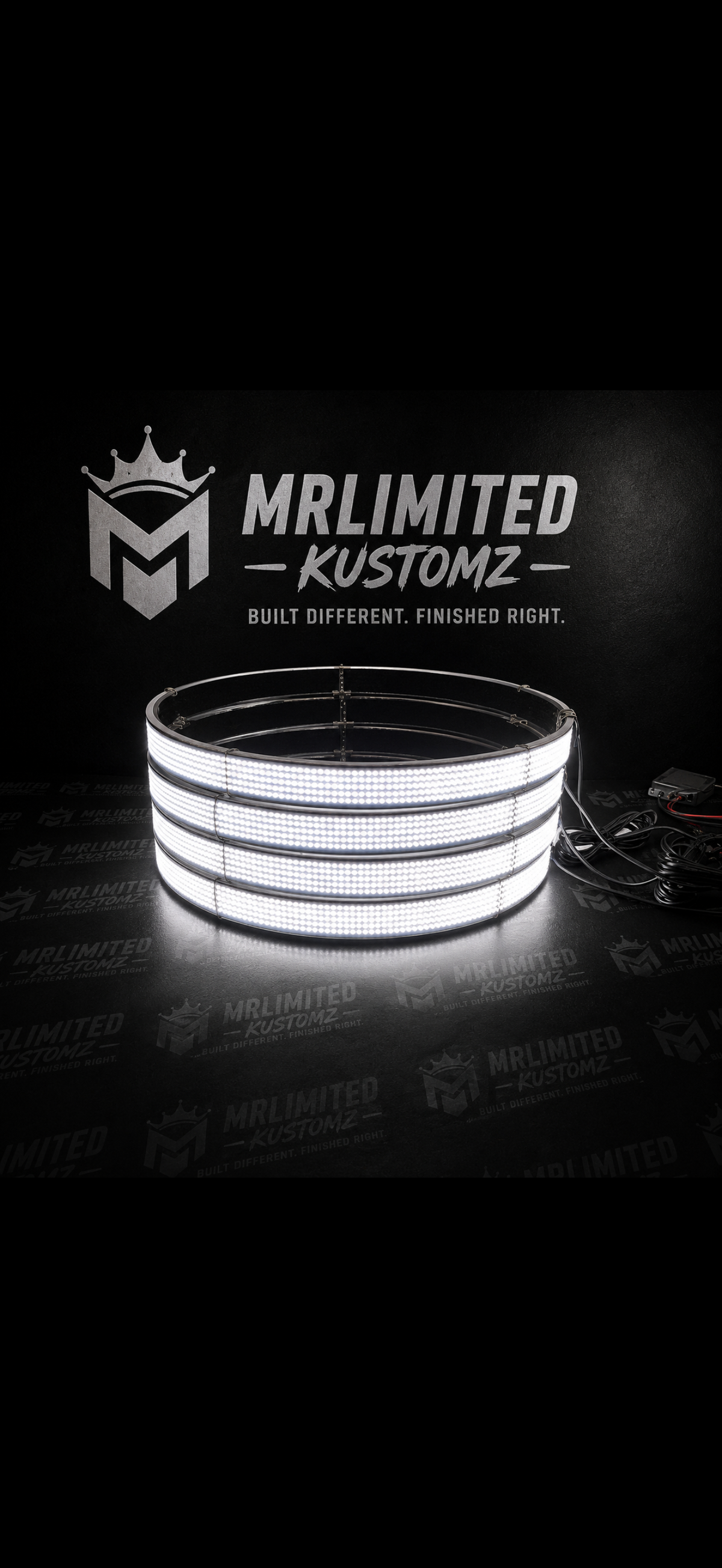 10 Row Wheel Lights 17.5 Inch