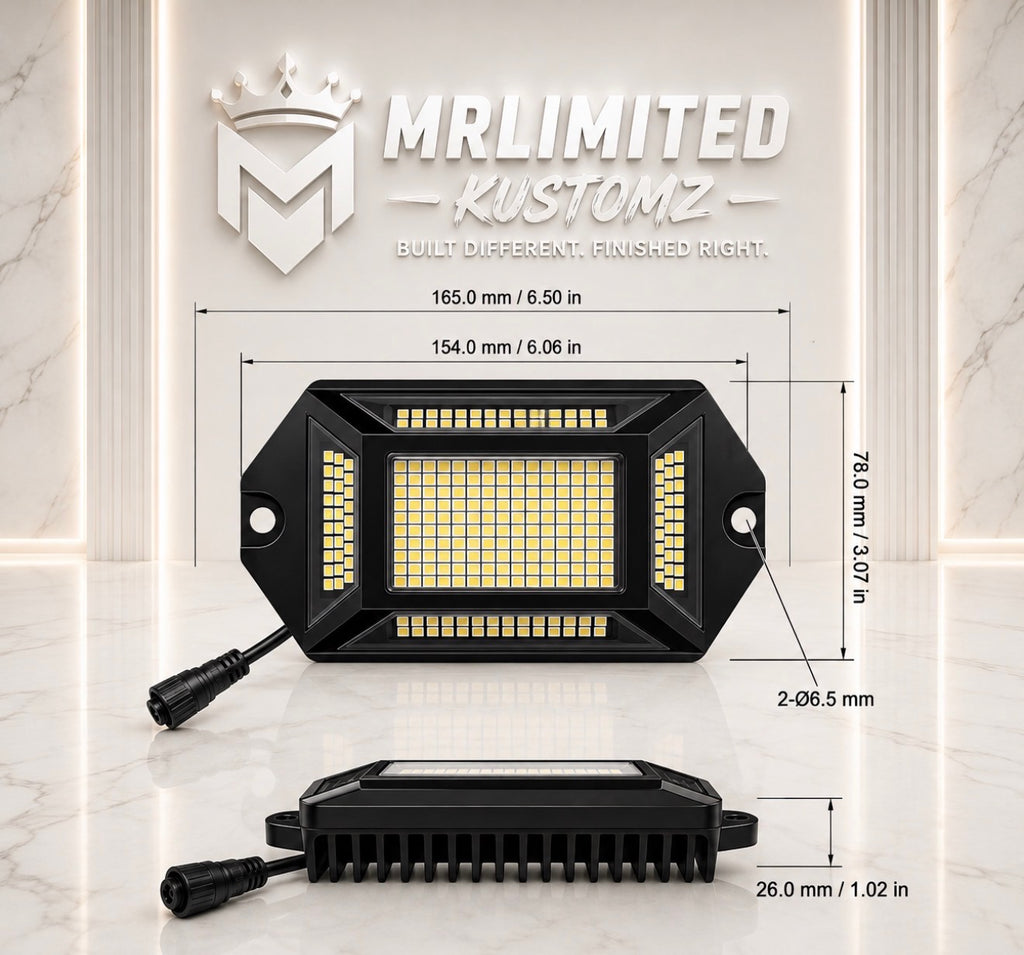 396 Chip LED Rock Lights 4 Pieces